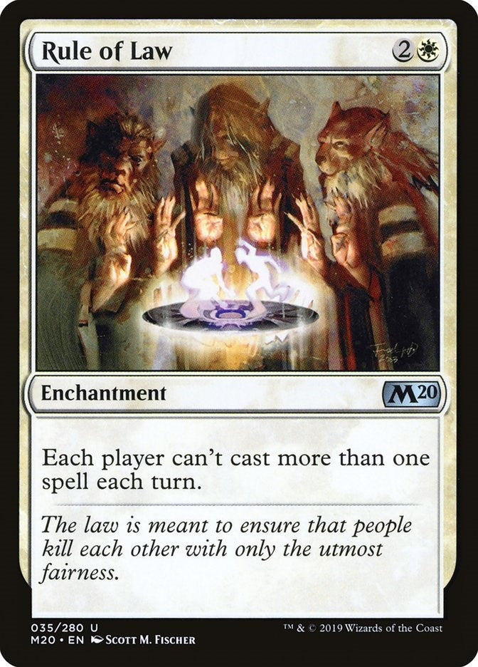 Image for Rule of Law (35) [Core Set 2020] - Magic: The Gathering