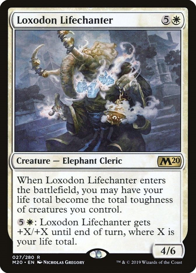 Image for Loxodon Lifechanter (27) [Core Set 2020] - Magic: The Gathering