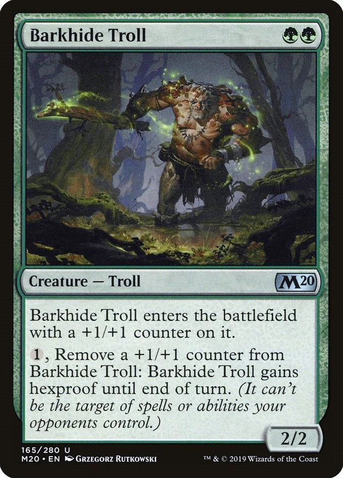 Image for Barkhide Troll (165) [Core Set 2020] - Magic: The Gathering