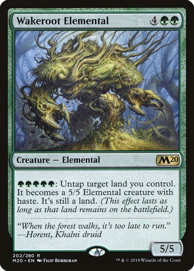 Image for Wakeroot Elemental (202) [Core Set 2020] - Magic: The Gathering