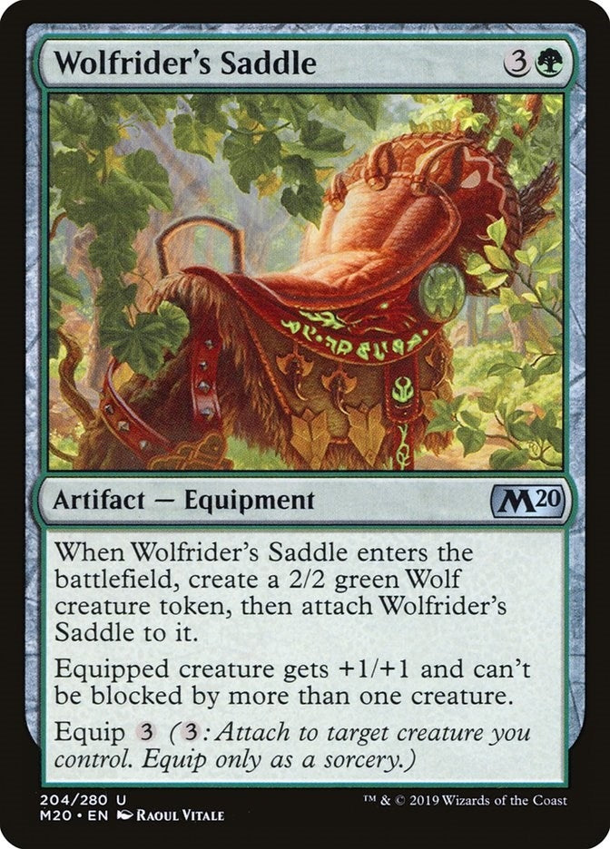 Image for Wolfrider's Saddle (204) [Core Set 2020] - Magic: The Gathering