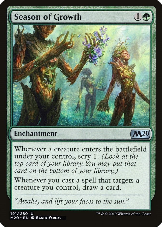 Image for Season of Growth (191) [Core Set 2020] - Magic: The Gathering