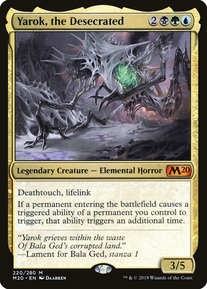 Image for Yarok, the Desecrated (220) [Core Set 2020] - Magic: The Gathering