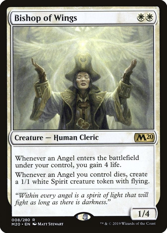 Image for Bishop of Wings (8) [Core Set 2020] - Magic: The Gathering