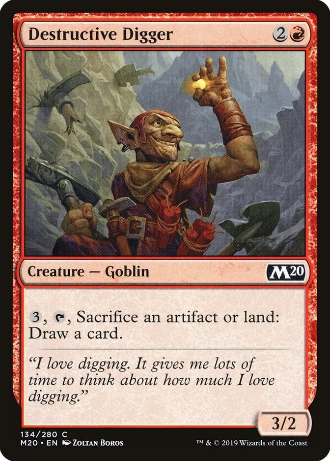 Image for Destructive Digger (134) [Core Set 2020] - Magic: The Gathering
