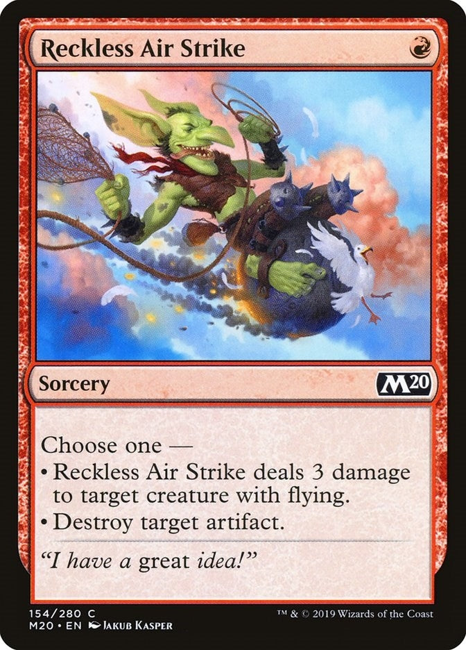 Image for Reckless Air Strike (154) [Core Set 2020] - Magic: The Gathering