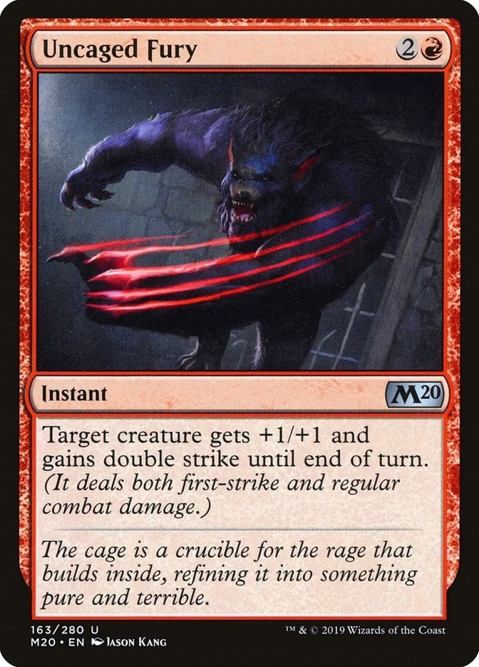 Image for Uncaged Fury (163) [Core Set 2020] - Magic: The Gathering
