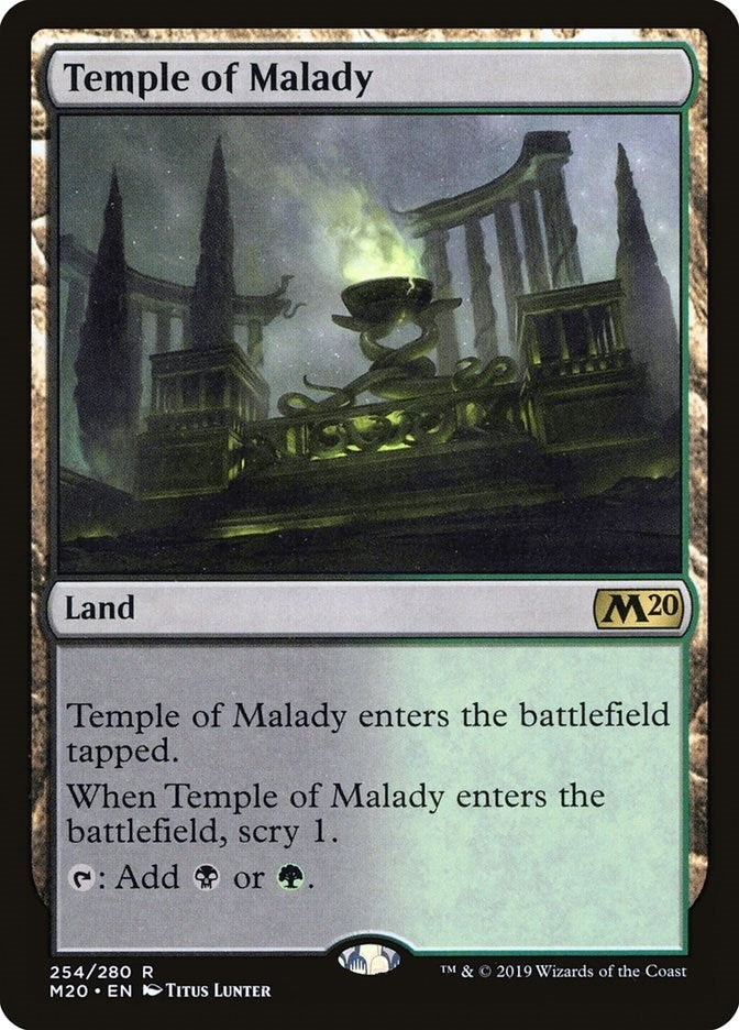 Image for Temple of Malady (254) [Core Set 2020] - Magic: The Gathering