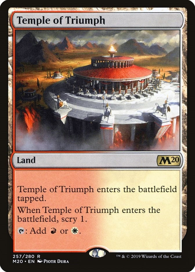 Image for Temple of Triumph (257) [Core Set 2020] - Magic: The Gathering