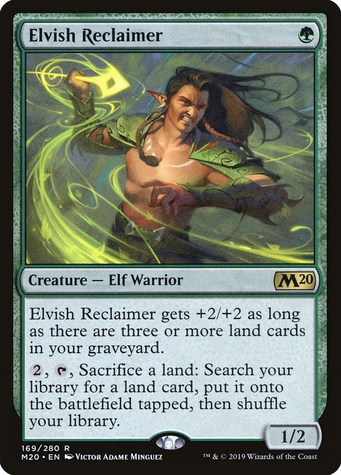 Image for Elvish Reclaimer (169) [Core Set 2020] - Magic: The Gathering