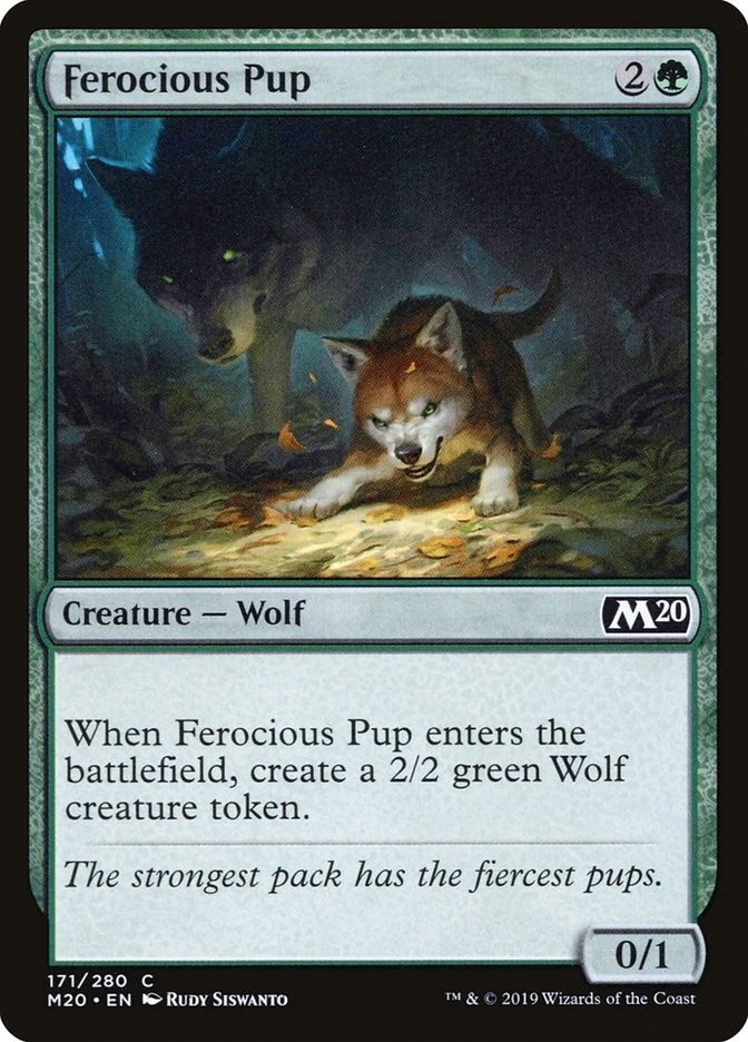 Image for Ferocious Pup (171) [Core Set 2020] - Magic: The Gathering