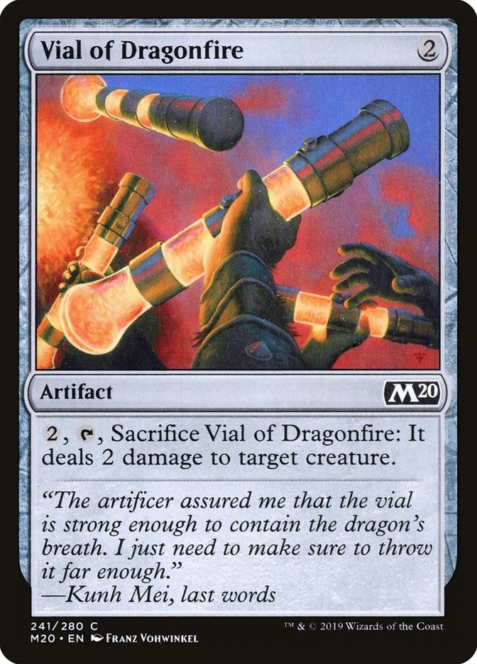 Image for Vial of Dragonfire (241) [Core Set 2020] - Magic: The Gathering