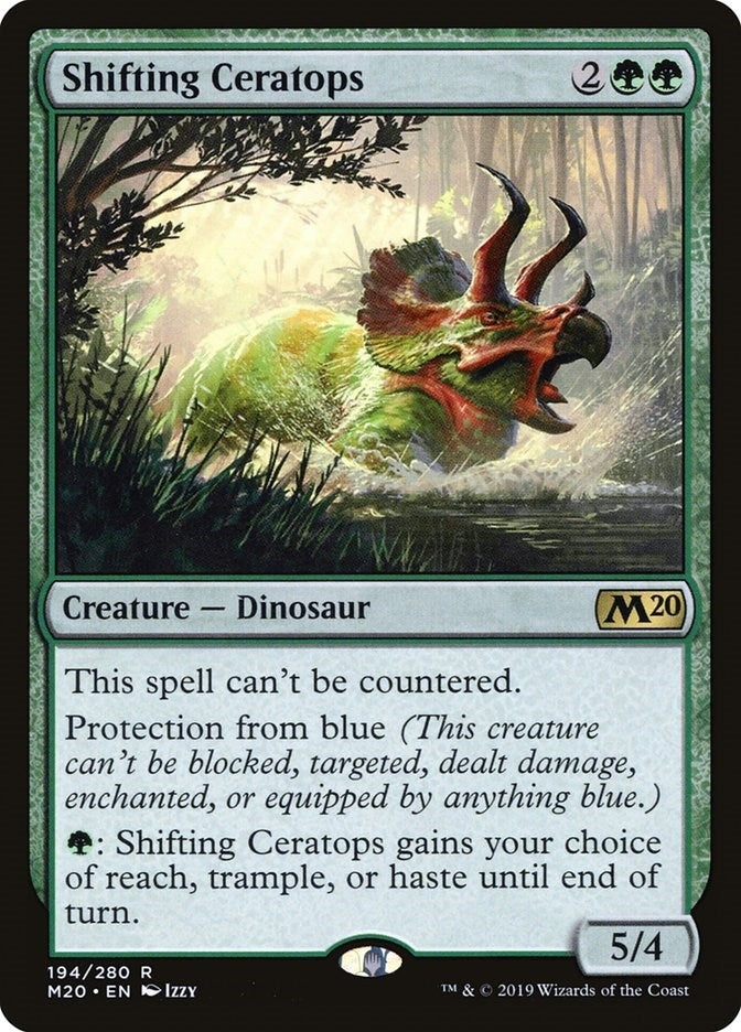 Image for Shifting Ceratops (194) [Core Set 2020] - Magic: The Gathering
