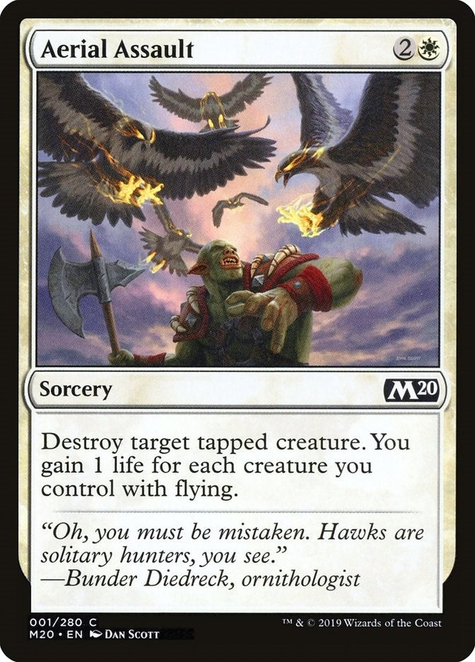 Image for Aerial Assault (1) [Core Set 2020] - Magic: The Gathering
