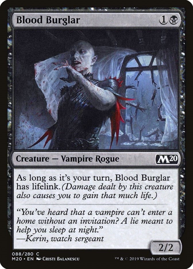 Image for Blood Burglar (88) [Core Set 2020] - Magic: The Gathering