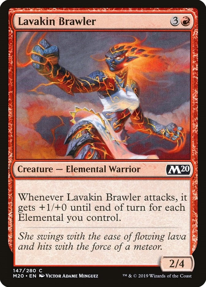 Image for Lavakin Brawler (147) [Core Set 2020] - Magic: The Gathering