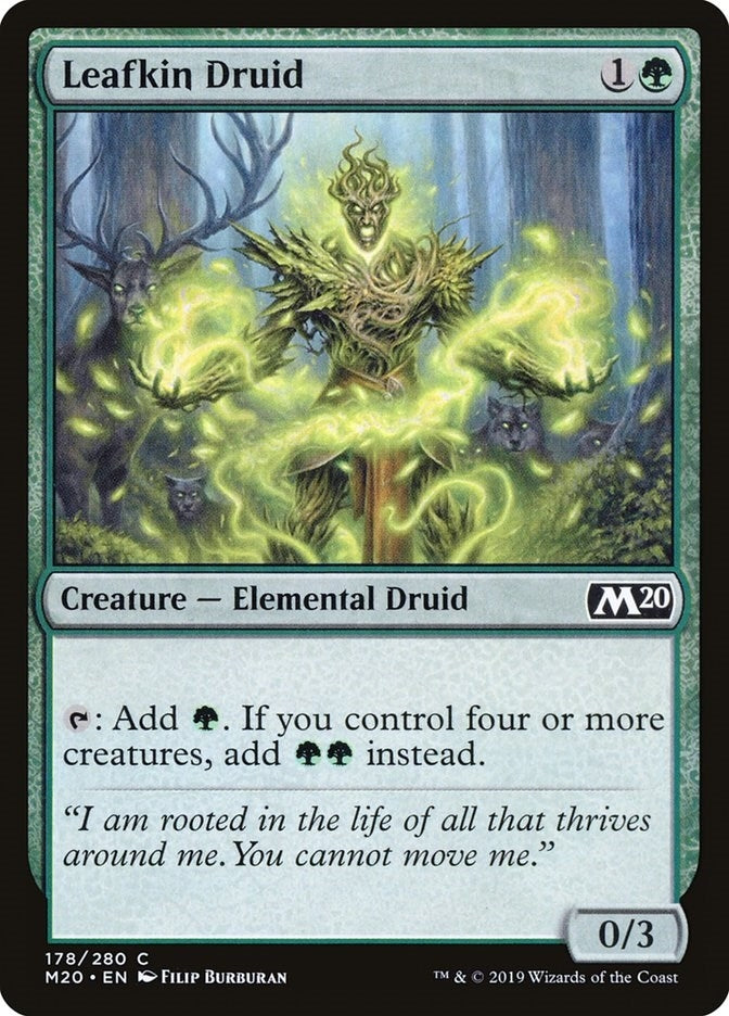 Image for Leafkin Druid (178) [Core Set 2020] - Magic: The Gathering