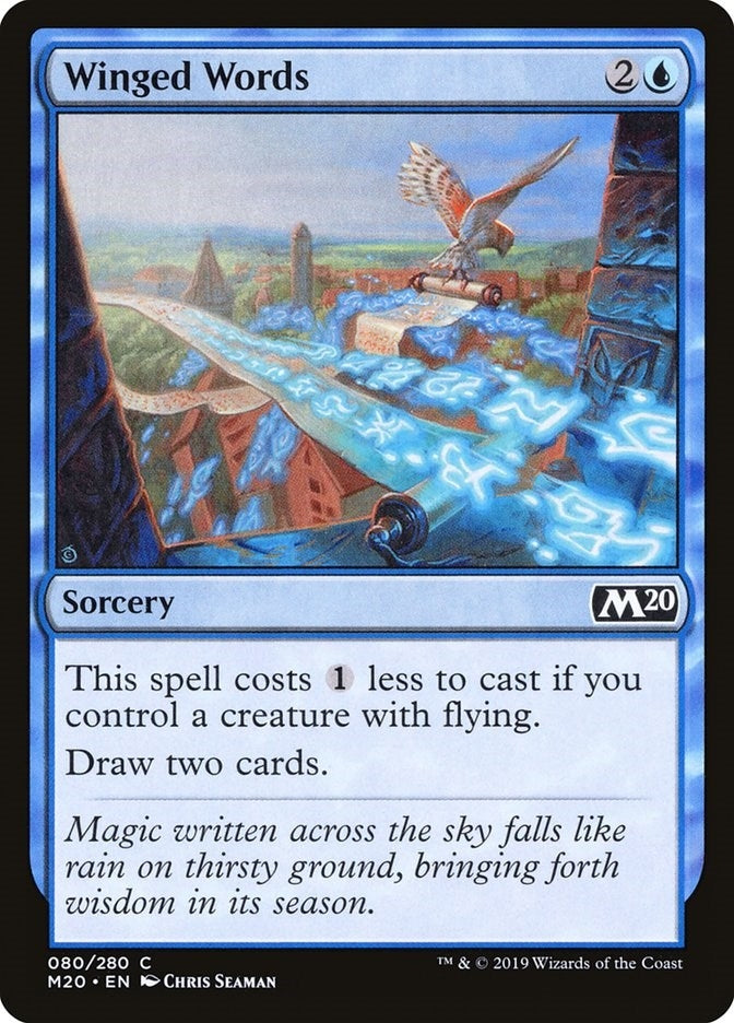Image for Winged Words (80) [Core Set 2020] - Magic: The Gathering