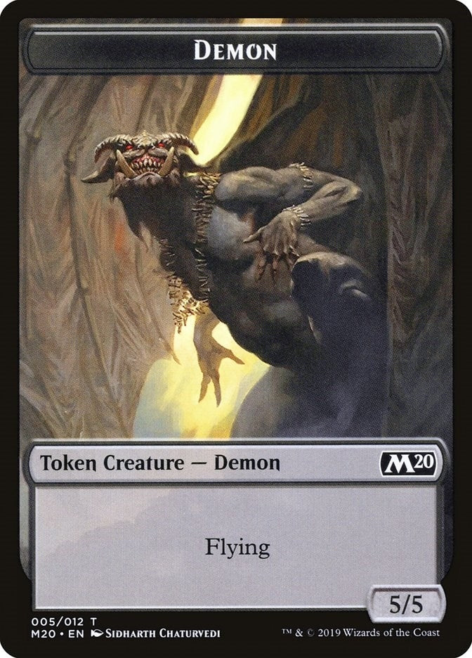 Image for Demon Token (5) [Core Set 2020] - Magic: The Gathering