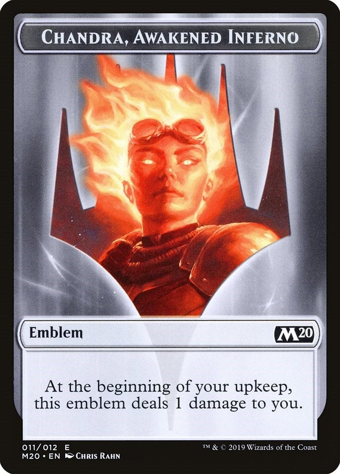 Image for Emblem - Chandra, Awakened Inferno (11) [Core Set 2020] - Magic: The Gathering