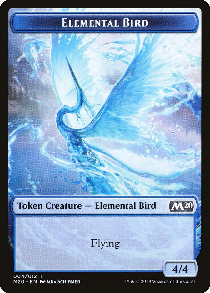 Image for Elemental Bird Token (4) [Core Set 2020] - Magic: The Gathering