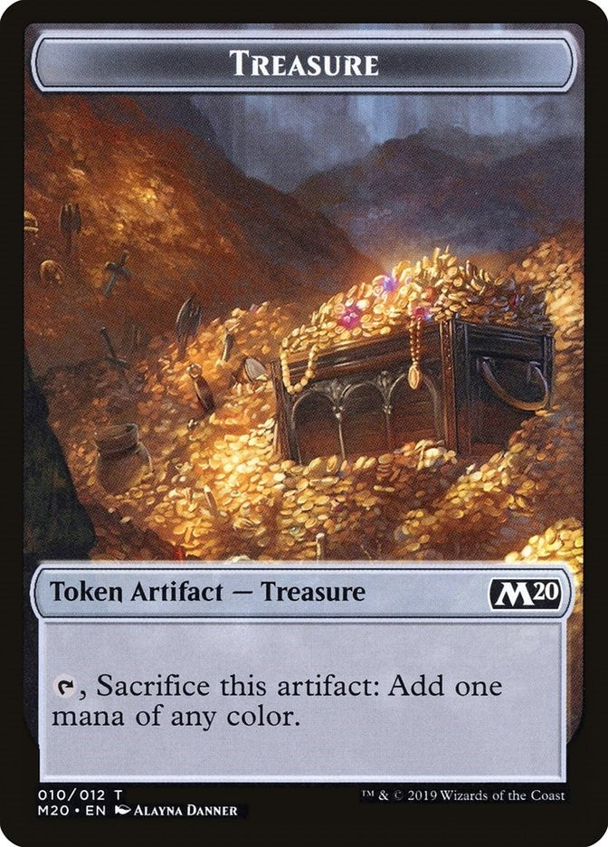 Image for Treasure Token (10) [Core Set 2020] - Magic: The Gathering