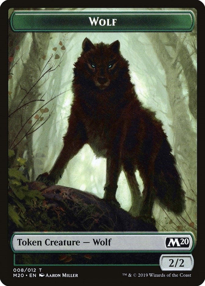 Image for Wolf Token (8) [Core Set 2020] - Magic: The Gathering