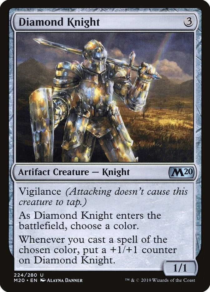 Image for Diamond Knight (224) [Core Set 2020] - Magic: The Gathering