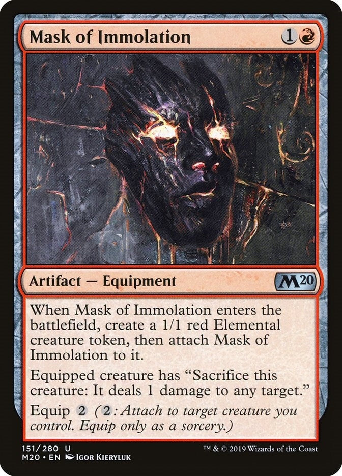 Image for Mask of Immolation (151) [Core Set 2020] - Magic: The Gathering