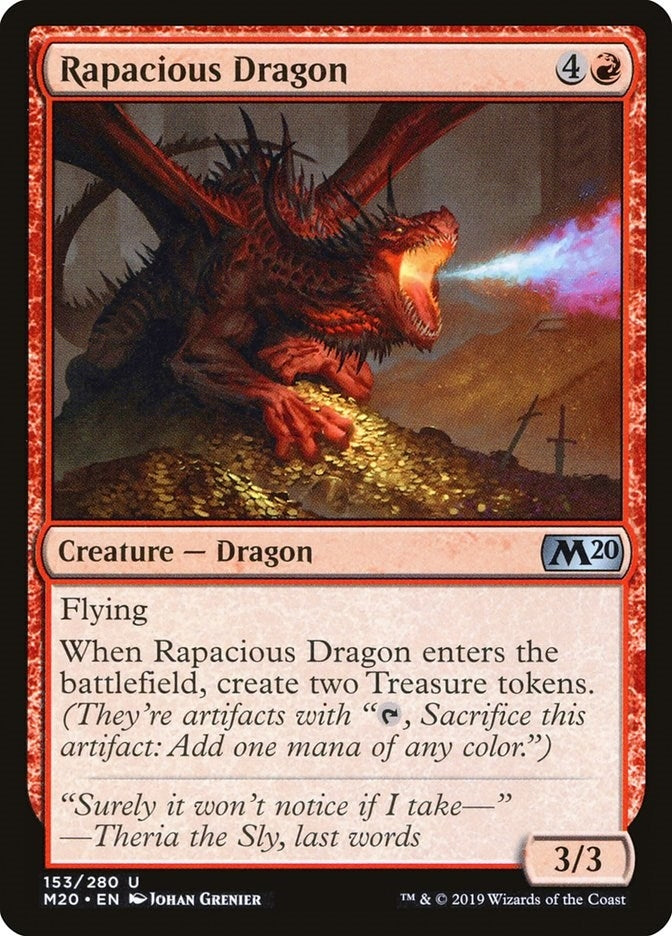 Image for Rapacious Dragon (153) [Core Set 2020] - Magic: The Gathering