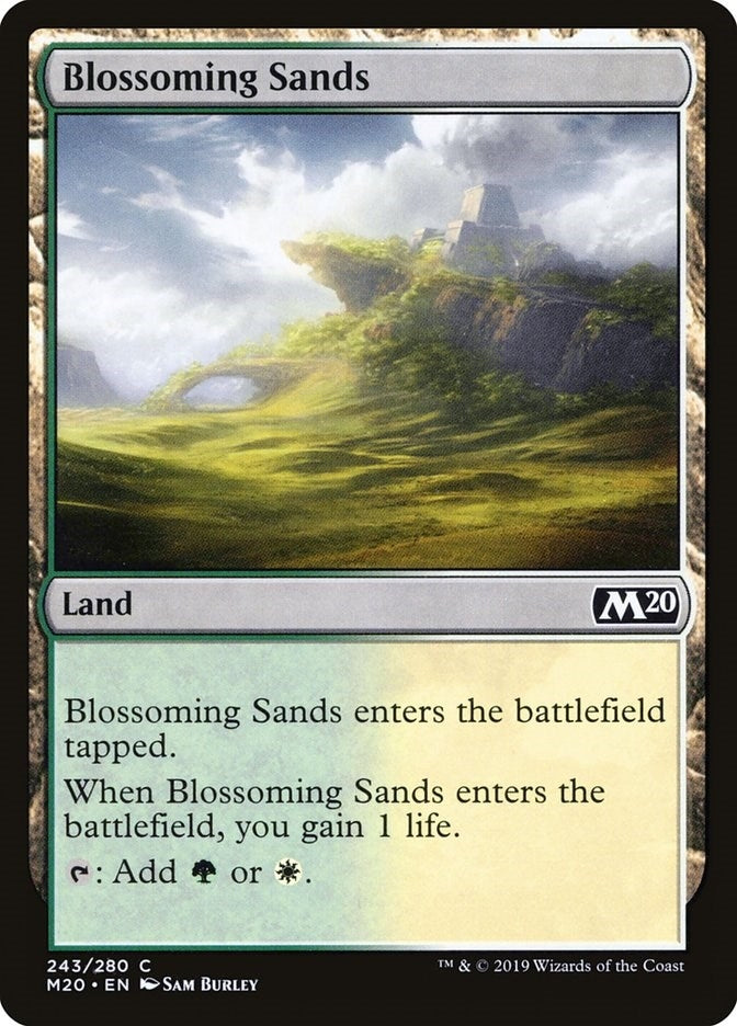 Image for Blossoming Sands (243) [Core Set 2020] - Magic: The Gathering