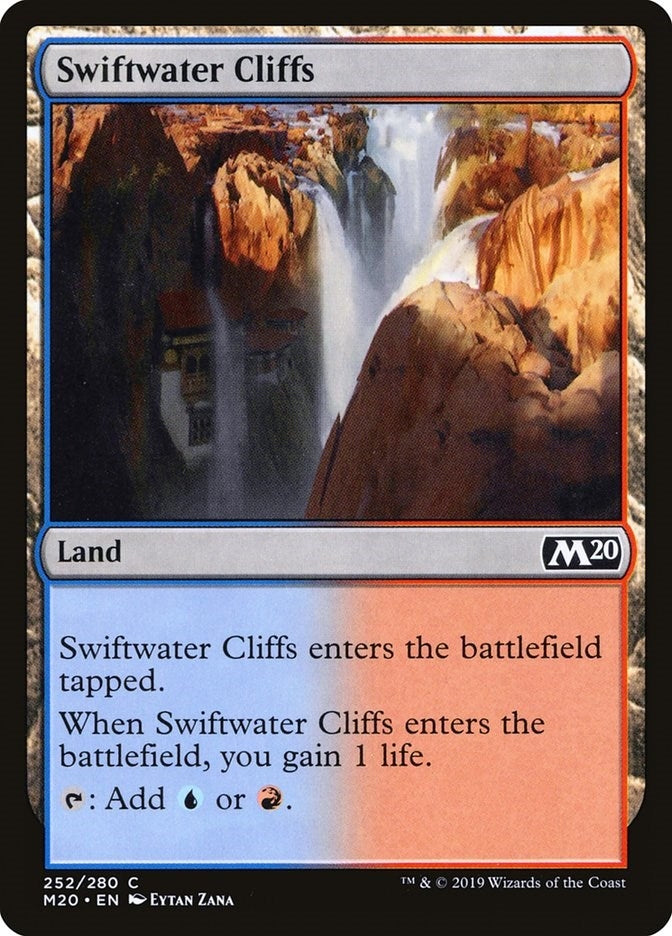 Image for Swiftwater Cliffs (252) [Core Set 2020] - Magic: The Gathering