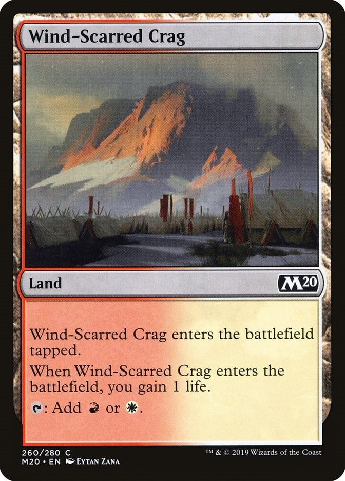 Image for Wind-Scarred Crag (260) [Core Set 2020] - Magic: The Gathering