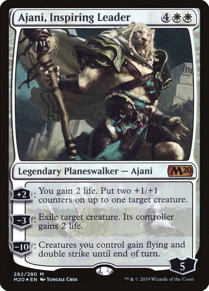 Image for Ajani, Inspiring Leader (282) [Core Set 2020] - Magic: The Gathering