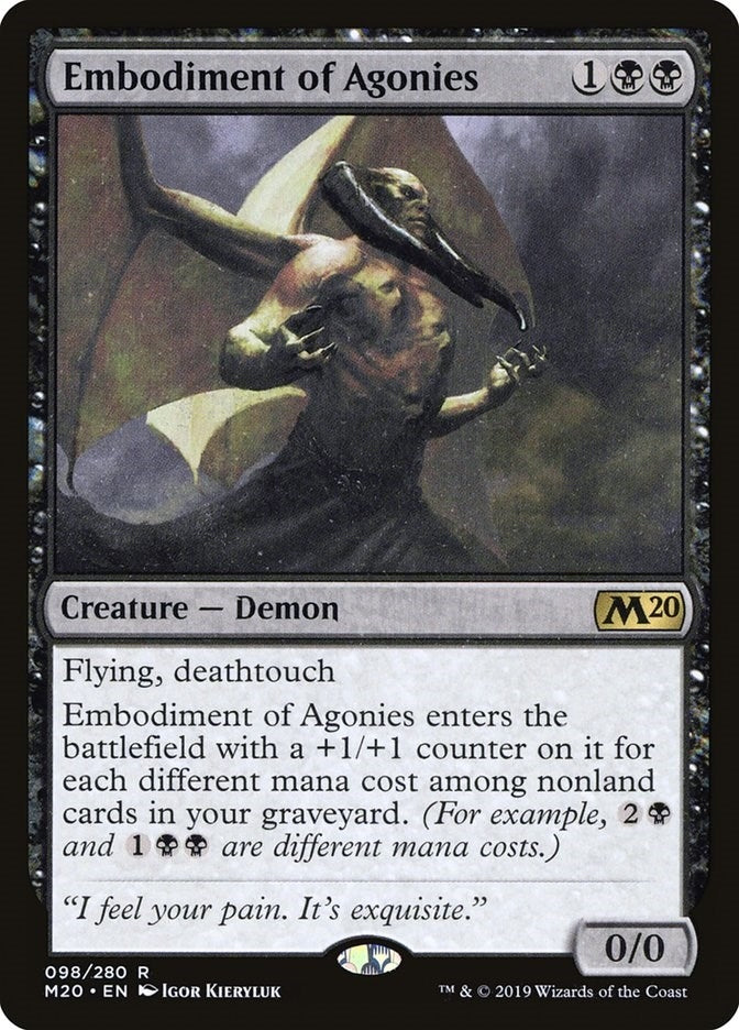 Image for Embodiment of Agonies (98) [Core Set 2020] - Magic: The Gathering