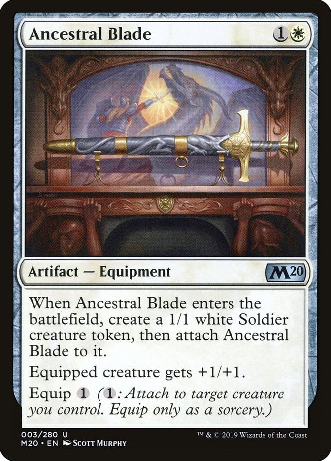 Image for Ancestral Blade (3) [Core Set 2020] - Magic: The Gathering