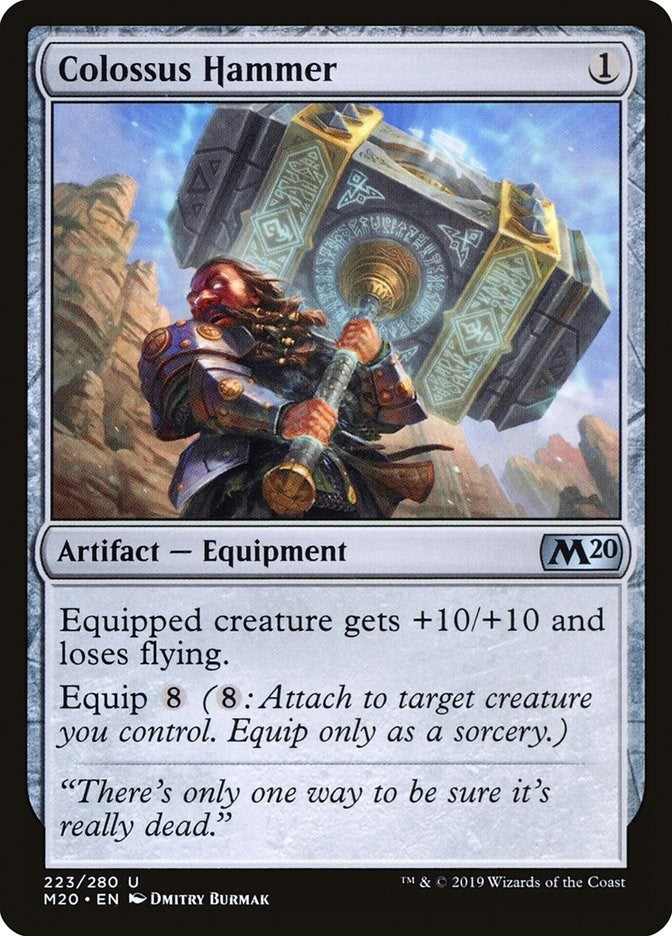 Image for Colossus Hammer (223) [Core Set 2020] - Magic: The Gathering