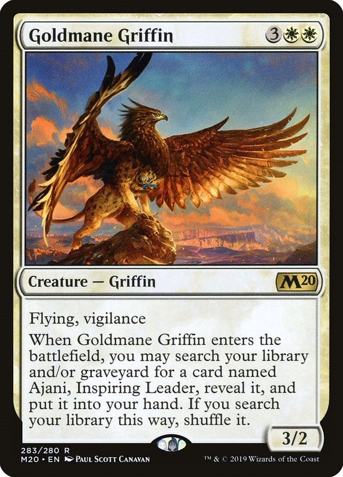 Image for Goldmane Griffin (283) [Core Set 2020] - Magic: The Gathering