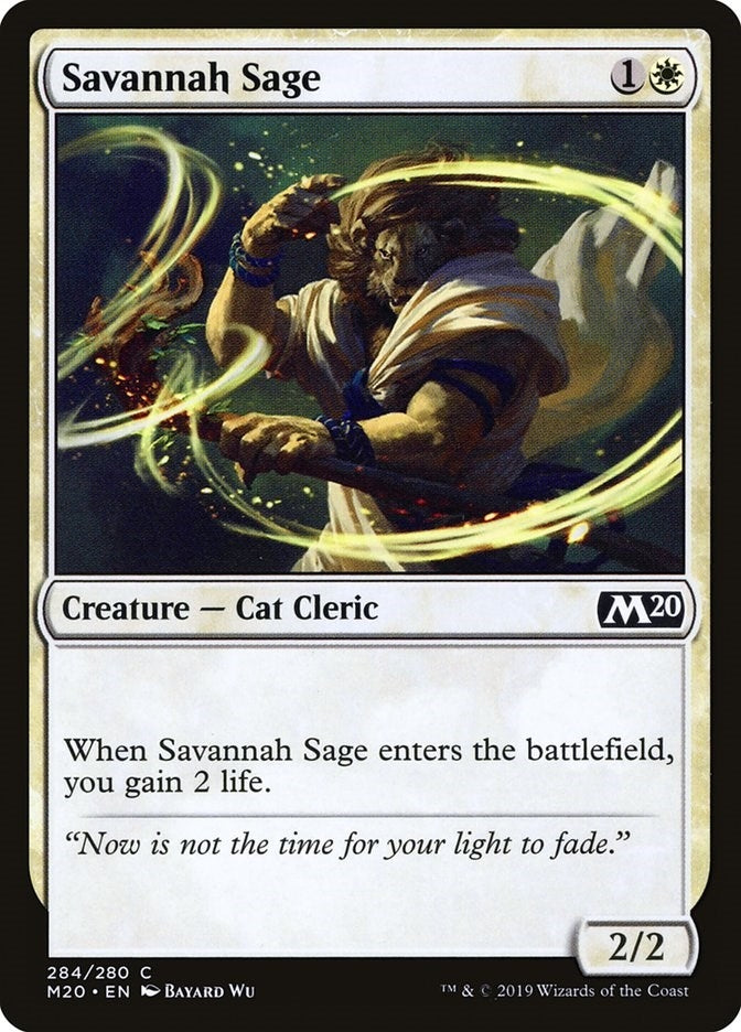 Image for Savannah Sage (284) [Core Set 2020] - Magic: The Gathering