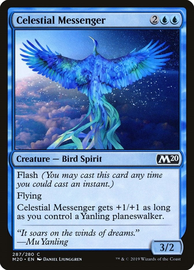 Image for Celestial Messenger (287) [Core Set 2020] - Magic: The Gathering