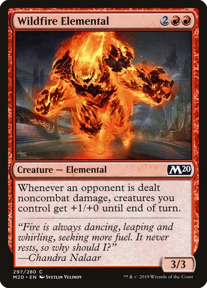 Image for Wildfire Elemental (297) [Core Set 2020] - Magic: The Gathering