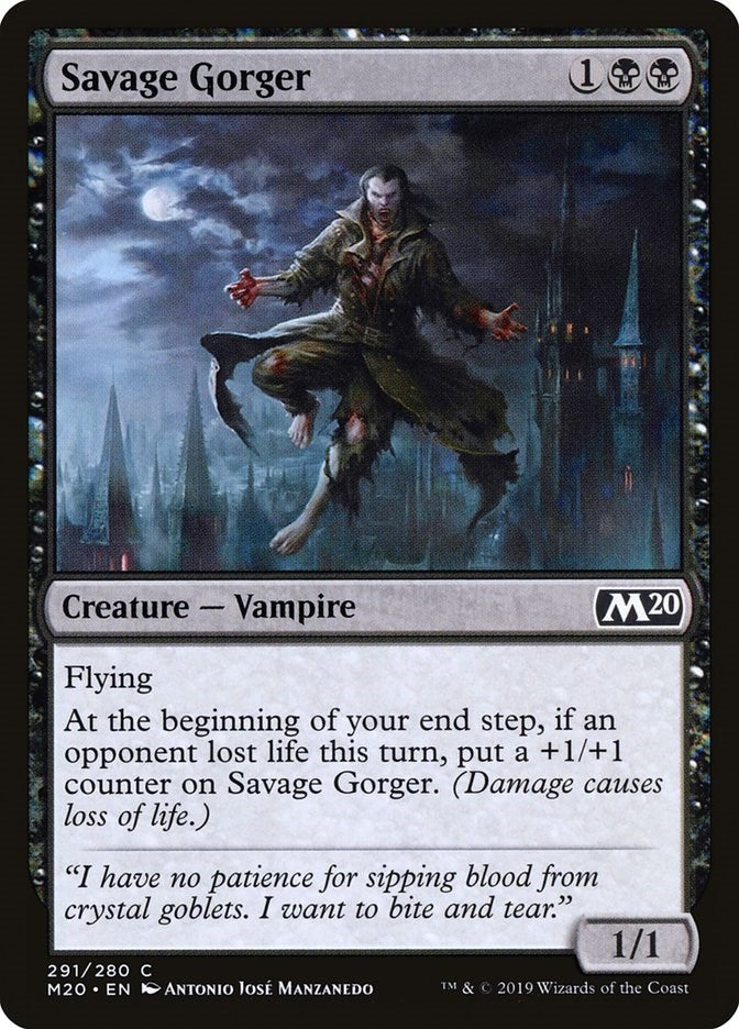 Image for Savage Gorger (291) [Core Set 2020] - Magic: The Gathering