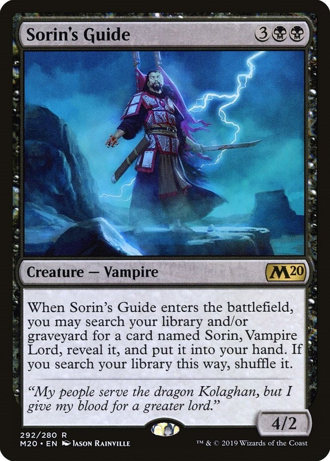 Image for Sorin's Guide (292) [Core Set 2020] - Magic: The Gathering