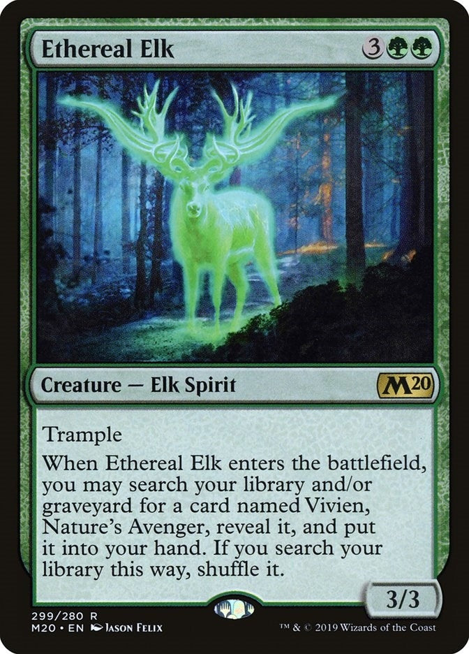Image for Ethereal Elk (299) [Core Set 2020] - Magic: The Gathering