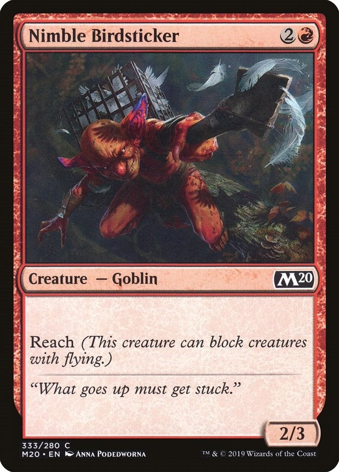 Image for Nimble Birdsticker (333) [Core Set 2020] - Magic: The Gathering