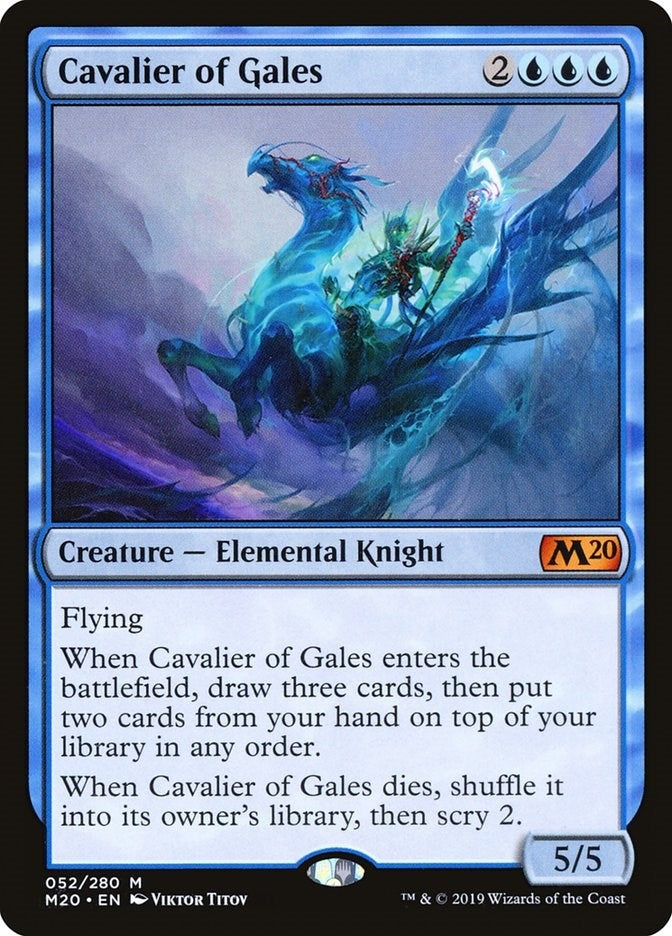 Image for Cavalier of Gales (52) [Core Set 2020] - Magic: The Gathering