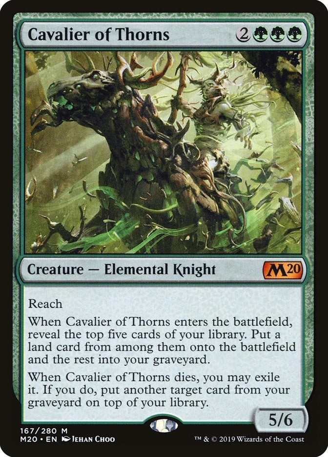 Image for Cavalier of Thorns (167) [Core Set 2020] - Magic: The Gathering