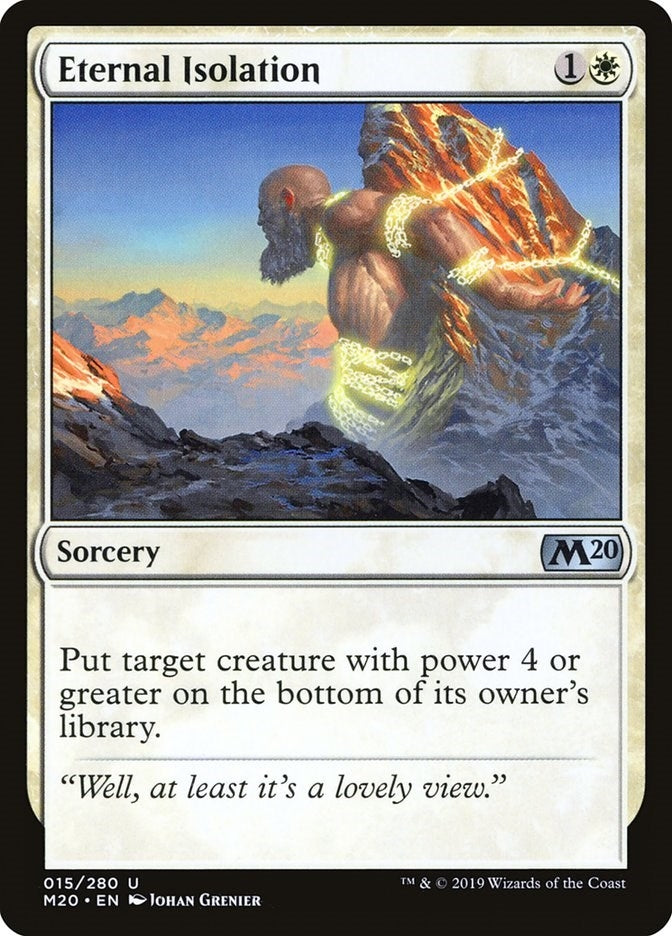 Image for Eternal Isolation (15) [Core Set 2020] - Magic: The Gathering