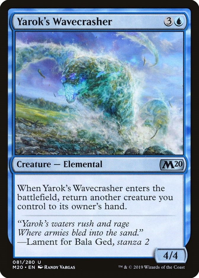 Image for Yarok's Wavecrasher (81) [Core Set 2020] - Magic: The Gathering