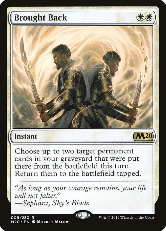 Image for Brought Back (9) [Core Set 2020] - Magic: The Gathering